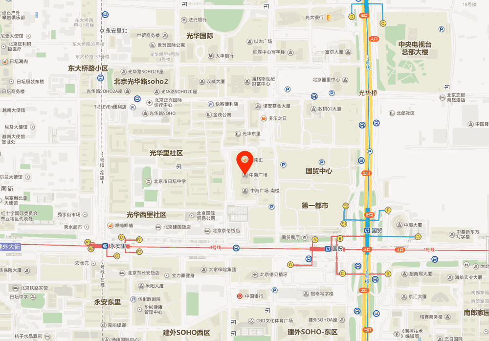 中海广场位置地图